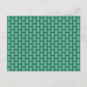 Chicago Skyline groen en pastel bruiloft Uitnodiging Briefkaart (Achterkant)