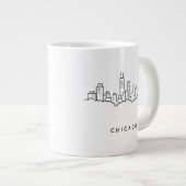 Chicago Skyline Grote Koffiekop (Voorkant rechts)