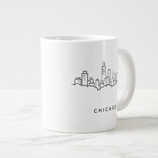 Chicago Skyline Grote Koffiekop (Voorkant rechts)