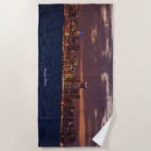 Chicago skyline-handdoek strandlaken (Voorkant)