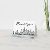 Chicago Skyline - Hartelijk dank Bedankkaart (Voorkant)