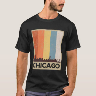 Chicago Skyline Hoodie Verdrietig Stijl Gi T-shirt