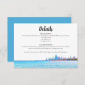 Chicago Skyline Horitzontal Details Kaart (Voorkant / Achterkant)