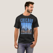 Chicago Skyline Illinois Pride Chicago T-shirt (Voorkant volledig)