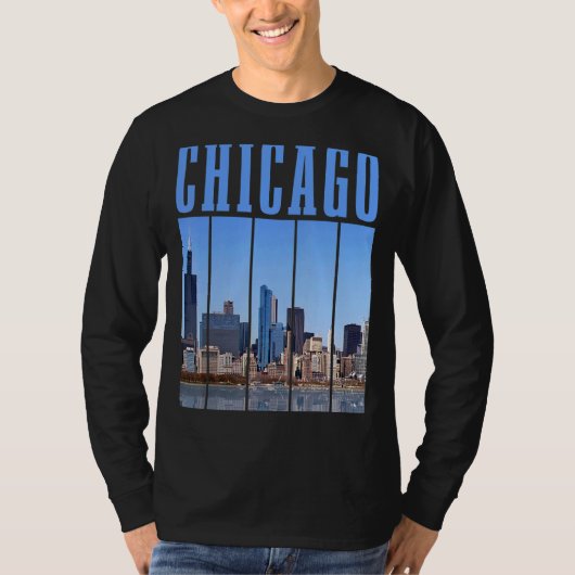 Chicago Skyline Illinois  Pride Chicago T-shirt (Voorkant)
