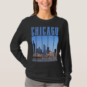 Chicago Skyline Illinois  Pride Chicago T-shirt (Voorkant)