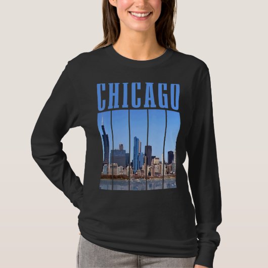 Chicago Skyline Illinois  Pride Chicago T-shirt (Voorkant)