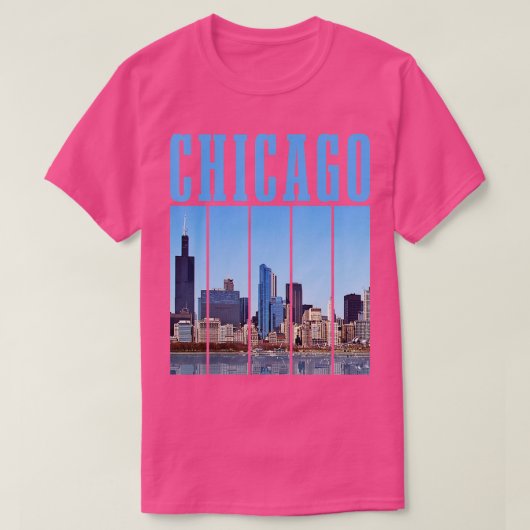 Chicago Skyline Illinois  Pride Chicago T-shirt (Design voorkant)