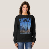 Chicago Skyline Illinois  Pride Chicago Trui (Voorkant volledig)