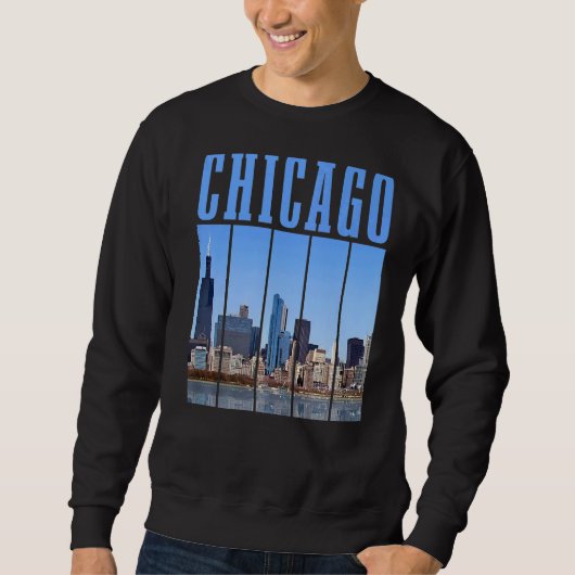 Chicago Skyline Illinois Pride Chicago Trui (Voorkant)