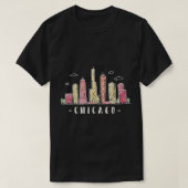 Chicago Skyline Illinois  T-Shirt (Design voorkant)