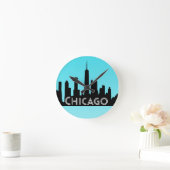 Chicago skyline illustratie ronde klok (Huis)