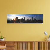 Chicago Skyline in Dusk Canvas Afdruk (Insitu (Woonkamer))