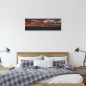 Chicago Skyline in Panorama sunset canavas print (Insitu (Slaapkamer))