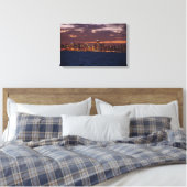 Chicago Skyline in sunset canavas print (Insitu (Slaapkamer))