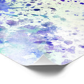 Chicago skyline in watercolor background foto afdruk (Hoek)