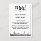 Chicago Skyline Informatiekaartje (Voorkant)