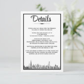 Chicago Skyline Informatiekaartje (Staand voorkant)