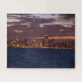 Chicago Skyline jigzaadpuzzle Legpuzzel (Horizontaal)