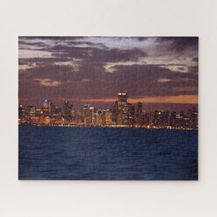 Chicago Skyline jigzaadpuzzle Legpuzzel