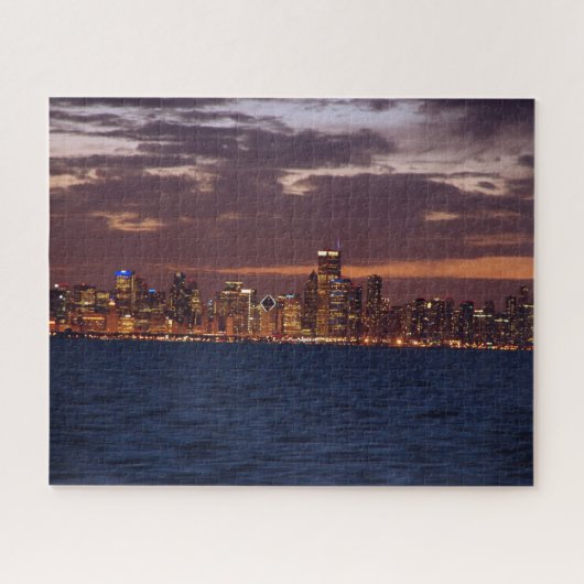 Chicago Skyline jigzaadpuzzle Legpuzzel (Horizontaal)