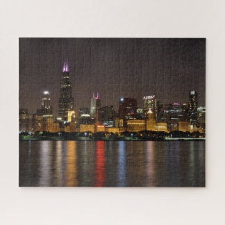 Chicago Skyline Jigzaag Puzzle Legpuzzel