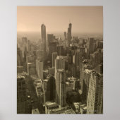 Chicago Skyline, John Hancock Center Skydeck Poster (Voorkant)