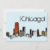 Chicago Skyline Kaart (Voorkant)