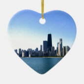 Chicago Skyline Keramisch Ornament (Voorkant)