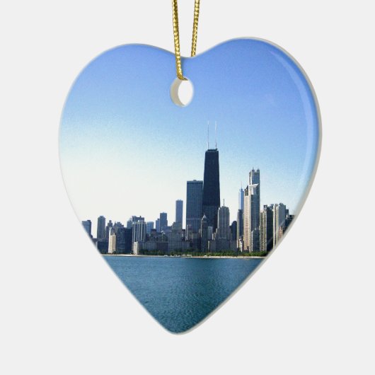 Chicago Skyline Keramisch Ornament (Links)