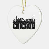 Chicago Skyline Keramisch Ornament (Links)