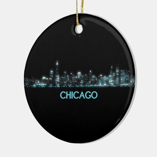 Chicago Skyline Keramisch Ornament (Links)