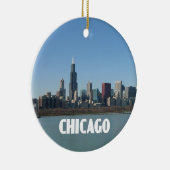 Chicago Skyline Keramisch Ornament (Rechts)