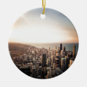 Chicago skyline keramisch ornament (Voorkant)