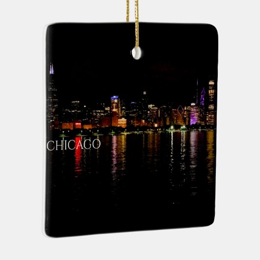 Chicago Skyline Keramisch Ornament (Rechts)