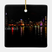 Chicago Skyline Keramisch Ornament (Achterkant)