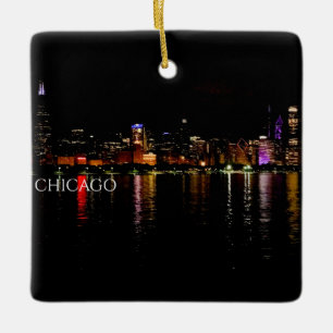 Chicago Skyline Keramisch Ornament