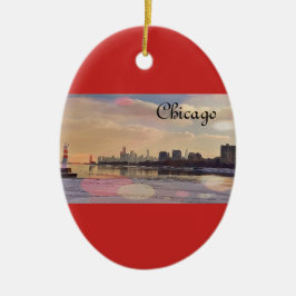 Chicago Skyline Keramisch Ornament