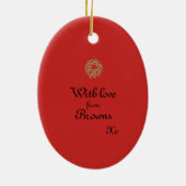 Chicago Skyline Keramisch Ornament (Achterkant)