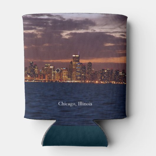 Chicago Skyline Koelbox Blikjeskoeler (Achterkant)