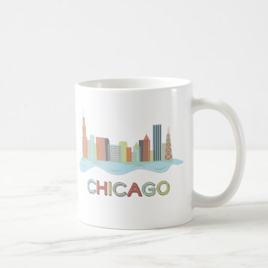 Chicago Skyline Koffiemok (Rechts)