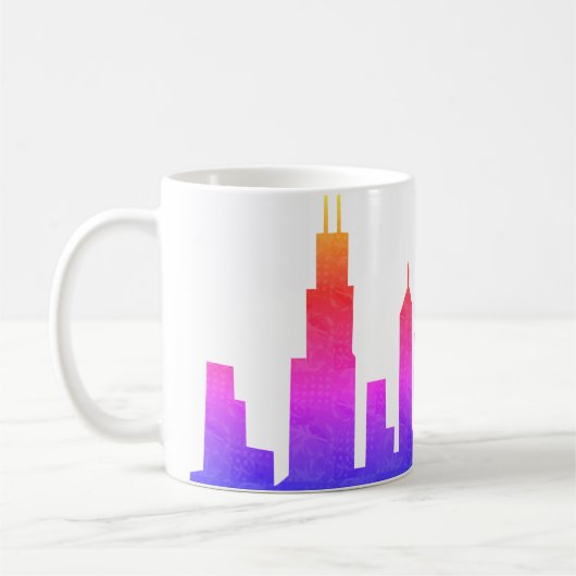 Chicago Skyline Koffiemok (Links)
