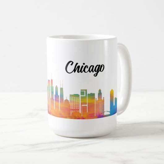 Chicago skyline koffiemok (Voorkant rechts)