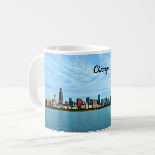 Chicago Skyline Koffiemok (Voorkant links)