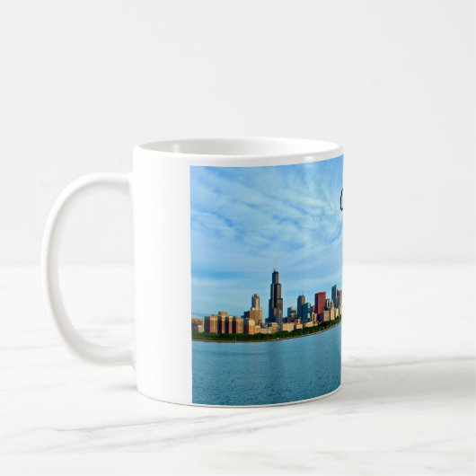 Chicago Skyline Koffiemok (Links)