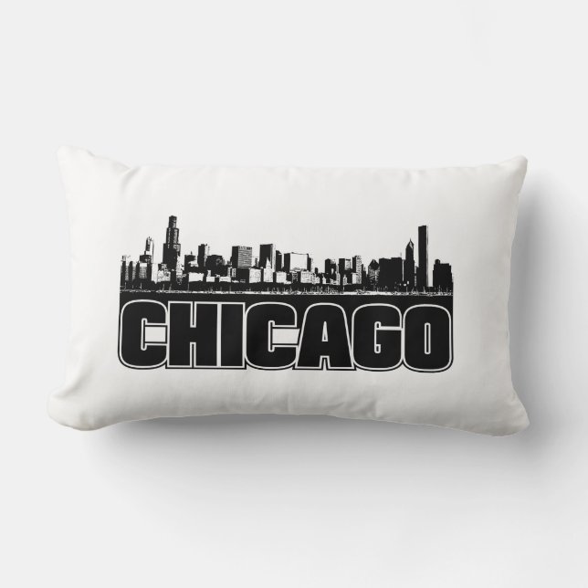 Chicago Skyline Kussen (Voorkant)