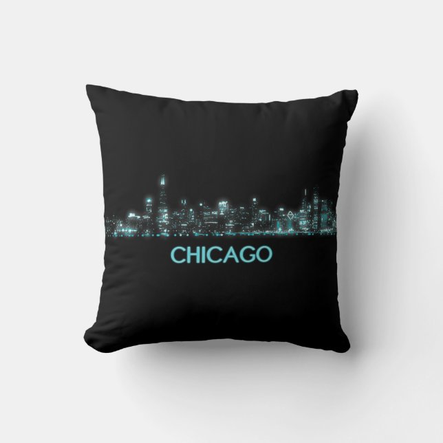 Chicago Skyline Kussen (Voorkant)
