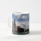 Chicago Skyline Lake Michigan Summer Koffiemok (Voorkant links)
