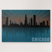 Chicago Skyline Legpuzzel (Horizontaal)