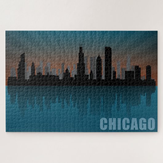 Chicago Skyline Legpuzzel (Horizontaal)